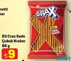 ETİ CRAX SADE ÇUBUK KRAKER 85 G